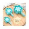Lot de 3 moules à pastels, ravioli forme fleur de différentes dimensions