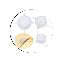 Lot de 3 moules à pastels, ravioli forme demi-lune de différentes dimensions