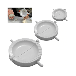 Lot de 3 moules à pastels, ravioli forme demi-lune de différentes dimensions