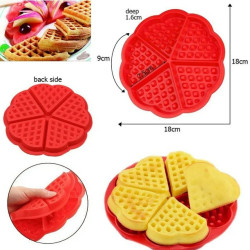 Moule à gaufres en forme de cœur en silicone