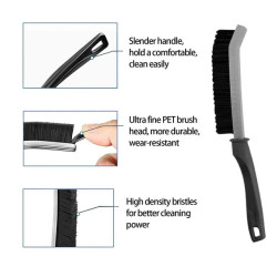 Lot de 2 Brosses De Nettoyage Des Interstices, des coins difficilement accessibles