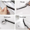 Lot de 2 Brosses De Nettoyage Des Interstices, des coins difficilement accessibles
