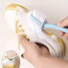 Lot de 2 Brosses de lavage de chaussures multifonctionnelle à cinq côtés