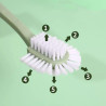 Lot de 2 Brosses de lavage de chaussures multifonctionnelle à cinq côtés