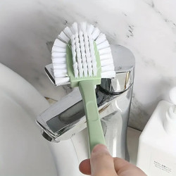 Lot de 2 Brosses de lavage de chaussures multifonctionnelle à cinq côtés