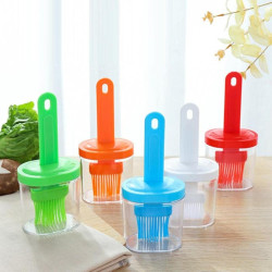 Boite de marinade avec son pinceau en silicone pour barbecue, pâtisserie...