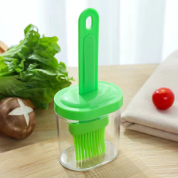 Boite de marinade avec son pinceau en silicone pour barbecue, pâtisserie...