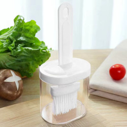 Boite de marinade avec son pinceau en silicone pour barbecue, pâtisserie...