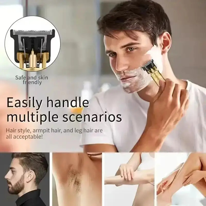 Tondeuse À Cheveux Pour Hommes et femmes, Rasoir Électrique, Barber, Rasoir Professionnel Vintage T9, Finition Moustache