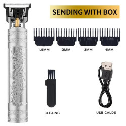 Tondeuse À Cheveux Pour Hommes et femmes, Rasoir Électrique, Barber, Rasoir Professionnel Vintage T9, Finition Moustache