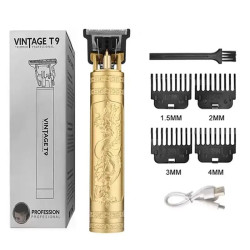 Tondeuse À Cheveux Pour Hommes et femmes, Rasoir Électrique, Barber, Rasoir Professionnel Vintage T9, Finition Moustache