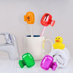 Lot de 4 capuchons de protection pour tête de brosse à dent en plastique pour salle de bain, de voyage