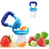 2 Tétines à fruits pour bébé à mâcher (1petite de 6 à 9 mois et 1 grande + 9 mois)