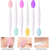 Lot de 2 Brosses Nettoyantes Visage en silicone, Brosses gommage nez, brosses de lèvre exfoliant