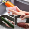 1 brosse à légumes flexible en silicone avec poignée