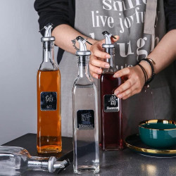 Bec Verseur Bouteille Huile, vinaigre, sauce soja...avec Clapet