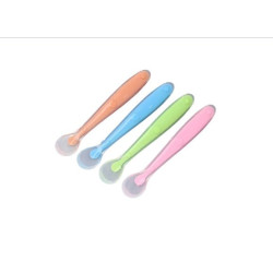 Cuillère pour bébé en silicone,