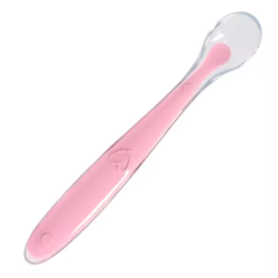 Cuillère pour bébé en silicone,