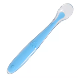 Cuillère pour bébé en silicone,