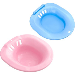 Siège de toilette pour soins post-partum, hémorroïdes, bassin de bain à vapeur pour trempage pas pliable + 2 pulvérisateurs