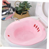 Siège de toilette pour soins post-partum, hémorroïdes, bassin de bain à vapeur pour trempage pas pliable + 2 pulvérisateurs