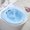 Siège de toilette pour soins post-partum, hémorroïdes, bassin de bain à vapeur pour trempage pas pliable + 2 pulvérisateurs