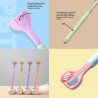 Lot de 2 Brosses à dents à 3 faces pour adultes et ados.