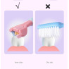 Lot de 2 Brosses à dents à 3 faces pour adultes et ados.