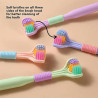 Lot de 2 Brosses à dents à 3 faces pour adultes et ados.