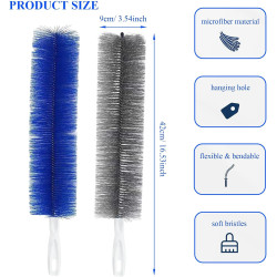 Brosses à poussière pour toiles d'araignée, brosse de nettoyage flexible pour ventilateurs