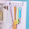 Crochet de porte de placard pour serviettes, vêtements, foulards. Rangement polyvalente pour la cuisine et la salle de bain